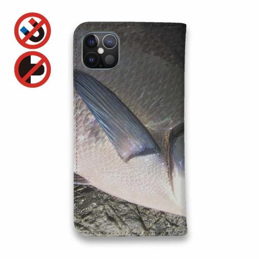 【手帳型ベルトなし】【Stick Case】オナガグレ2