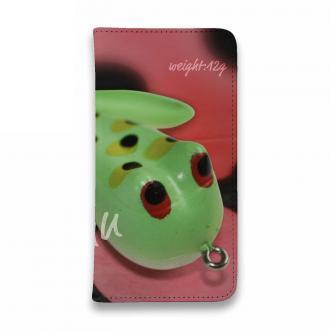 【手帳型ベルトなし】【Stick Case】釣れるの? コーモラン(CORMORAN)かえるくん