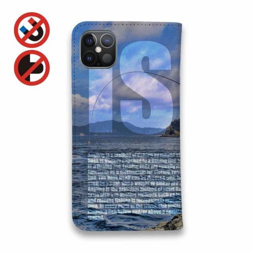 【手帳型ベルトなし】【Stick Case】磯の上の竿曲げ