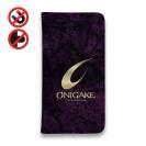 【手帳型ベルトなし】【Stick Case】鬼掛　黒刃(くろやいば)　ダークマゼンタ