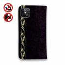 【手帳型ベルトなし】【Stick Case】鬼掛　黒刃(くろやいば)　ダークマゼンタ