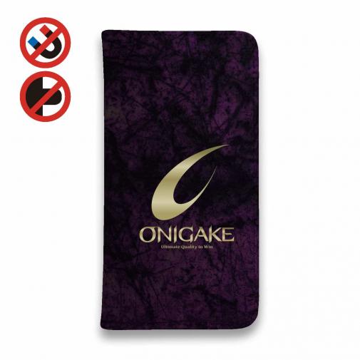 【手帳型ベルトなし】【Stick Case】鬼掛　黒刃(くろやいば)　ダークマゼンタ