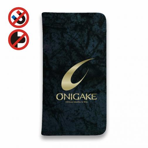 【手帳型ベルトなし】【Stick Case】鬼掛　黒刃(くろやいば)　オーシャンブルー