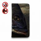 【手帳型ベルトなし】【Stick Case】チヌ&釣研ロゴ