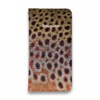 【手帳型ベルトなし】【Stick Case】ブラウントラウト柄