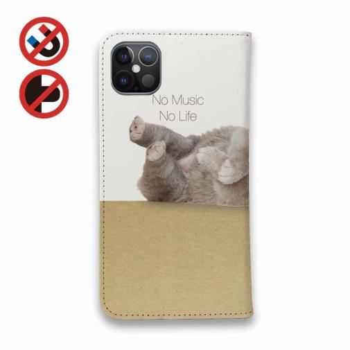 【手帳型ベルトなし】【Stick Case】柴子犬だってNo Music No Life