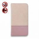 【手帳型ベルトなし】【Stick Case】レザー風リボン&ショルダーストラップ　ライトピンク