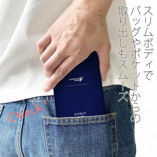 【手帳型ベルトなし】【Stick Case】 UNIBASS　ロイヤルブルー