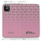【手帳型ベルトなし】【Stick Case】【eucalyptus】グレ鱒　ピンク