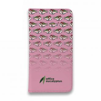 【手帳型ベルトなし】【Stick Case】【eucalyptus】姫マス　ピンク