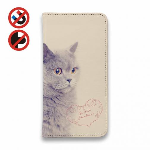 【手帳型ベルトなし】【Stick Case】ブリティッシュショートヘア