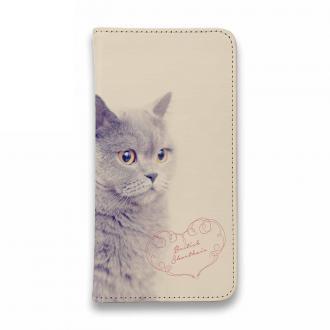 【手帳型ベルトなし】【Stick Case】ブリティッシュショートヘア