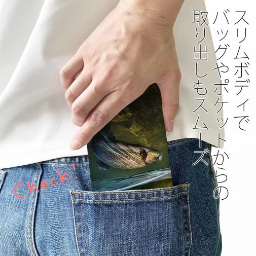 【手帳型ベルトなし】【Stick Case】夏山のニジマス