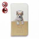 【手帳型ベルトなし】【Stick Case】コーギーだってNo Music No Life