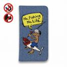 【手帳型ベルトなし】【Stick Case】【釣りざんまい】ルアーに乗ったアングラー