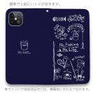 【手帳型ベルトなし】【Stick Case】【釣りざんまい】釣りが好きなんです_ネイビー
