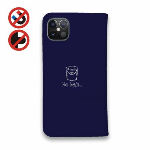 【手帳型ベルトなし】【Stick Case】【釣りざんまい】釣りが好きなんです_ネイビー