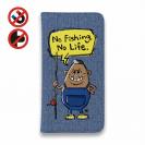 【手帳型ベルトなし】【Stick Case】【釣りざんまい】ポッチャリアングラー