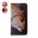 【手帳型ベルトなし】【Stick Case】マダイ