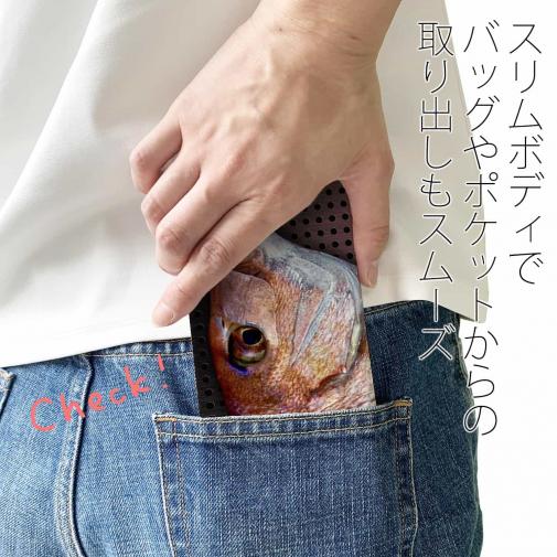 【手帳型ベルトなし】【Stick Case】マダイ