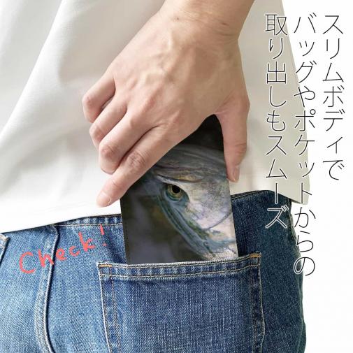 【手帳型ベルトなし】【Stick Case】サクラマス