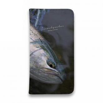 【手帳型ベルトなし】【Stick Case】サクラマス