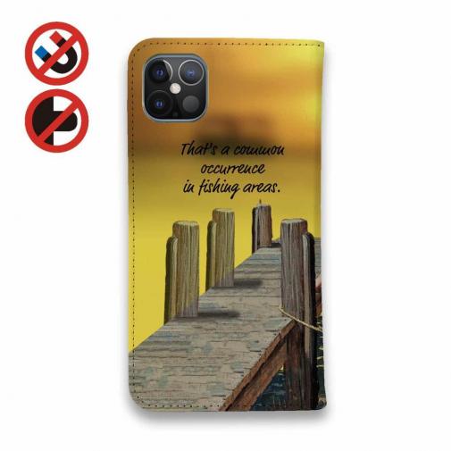 【手帳型ベルトなし】【Stick Case】思わぬ出来事　ボートに乗り込む時