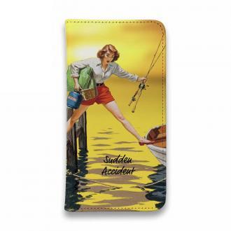 【手帳型ベルトなし】【Stick Case】思わぬ出来事　ボートに乗り込む時