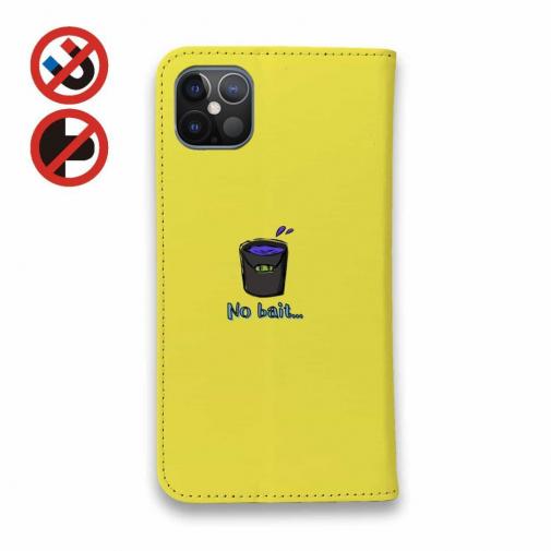 【手帳型ベルトなし】【Stick Case】【釣りざんまい】釣りが好きなんです_カラフルイエロー