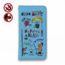 【手帳型ベルトなし】【Stick Case】【釣りざんまい】釣りが好きなんです_カラフルスカイブルー