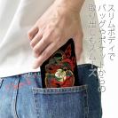 【彫姫】【手帳型ベルトなし】【Stick Case】龍　和彫りデザイン