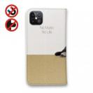 【手帳型ベルトなし】【Stick Case】黒柴（子犬）だってNo Music No Life