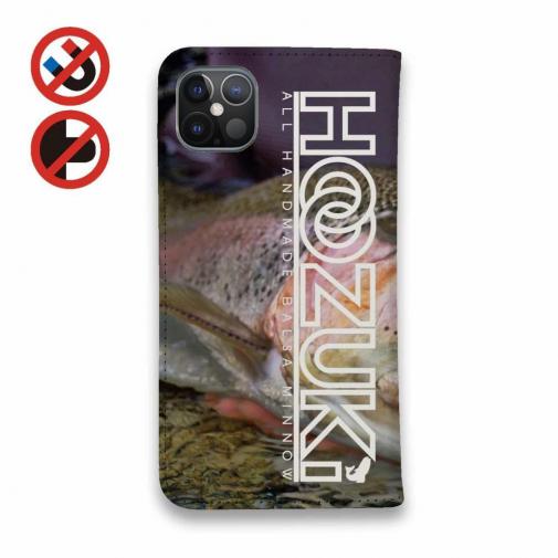 【手帳型ベルトなし】【Stick Case】【HOOZUKI】ヒレピンのニジマス