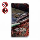【手帳型ベルトなし】【Stick Case】【HOOZUKI】サクラマスとルアー