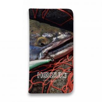 【手帳型ベルトなし】【Stick Case】【HOOZUKI】サクラマスとルアー