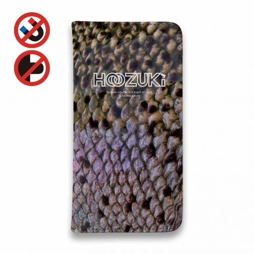【手帳型ベルトなし】【Stick Case】【HOOZUKI】ニジマスのウロコ