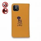 【手帳型ベルトなし】【Stick Case】【釣りざんまい】 一日釣りを楽しむアングラー_オレンジ