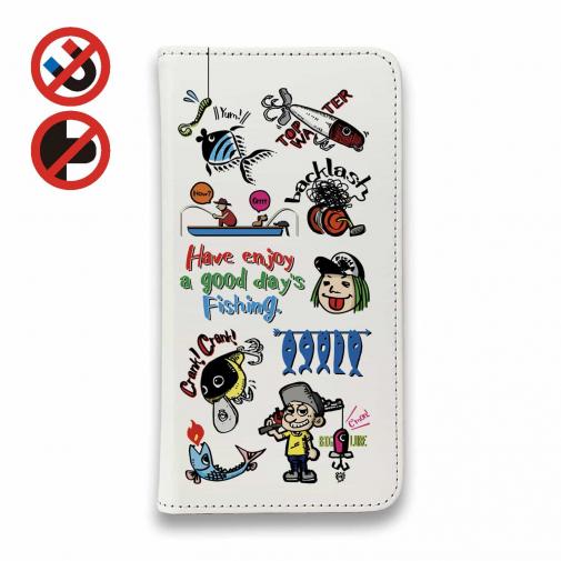 【手帳型ベルトなし】【Stick Case】【釣りざんまい】魚釣りに出かけよう!