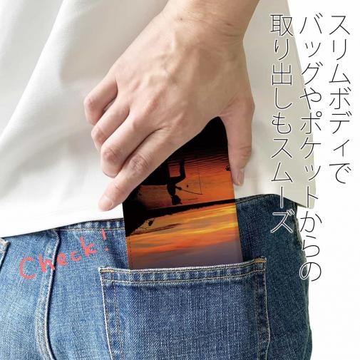 【手帳型ベルトなし】【Stick Case】あの日のNO Fishing No Life