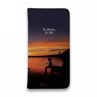 【手帳型ベルトなし】【Stick Case】あの日のNO Fishing No Life