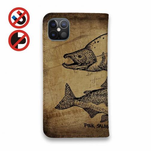 【手帳型ベルトなし】【Stick Case】ビンテージサーモン