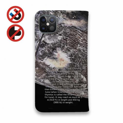 【手帳型ベルトなし】【Stick Case】クロマグロの目