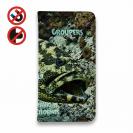 【手帳型ベルトなし】【Stick Case】グルーバー・フィッシュ(ハタ類)　アメコミ風