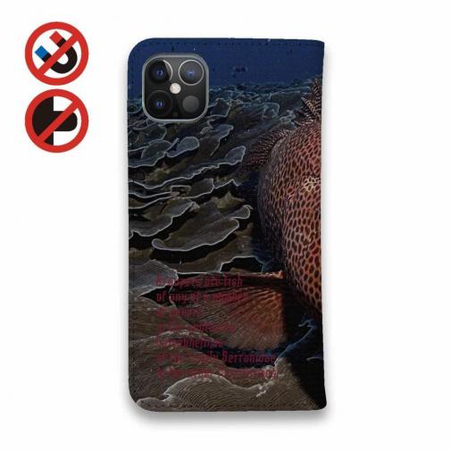 【手帳型ベルトなし】【Stick Case】グルーバー・フィッシュ(アカハタ類)　アメコミ風