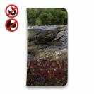 【手帳型ベルトなし】【Stick Case】サーモン・イン・ザ・リバー