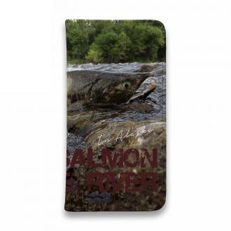 【手帳型ベルトなし】【Stick Case】サーモン・イン・ザ・リバー
