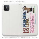 【手帳型ベルトなし】【Stick Case】【釣りざんまい】魚がひいてる、どうしよう!_カラフルホワイト