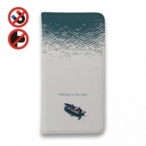 【手帳型ベルトなし】【Stick Case】湖の上の休日