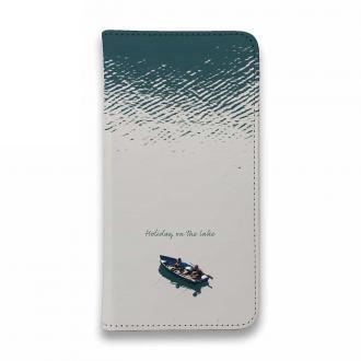 【手帳型ベルトなし】【Stick Case】湖の上の休日