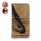 【手帳型ベルトなし】【Stick Case】ライギョ　鉄錆